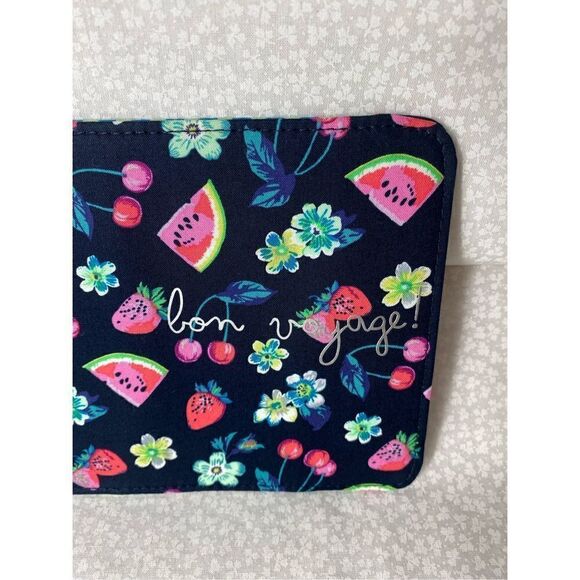 VERA BRADLEY Passport Cover in Fruit Grove Pattern. “bon voyage” - Picture 2 of 6